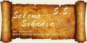 Selena Šikanić vizit kartica